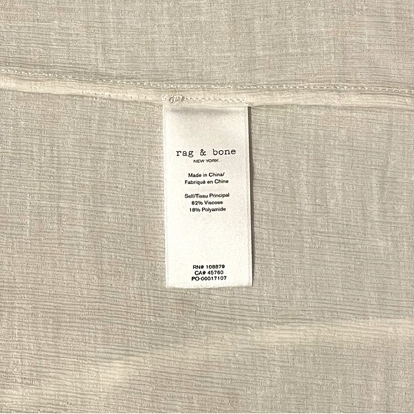 rag & bone white Libby top EUC - Picture 8 of 8